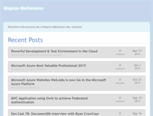 Tablet Screenshot of magnusmartensson.com